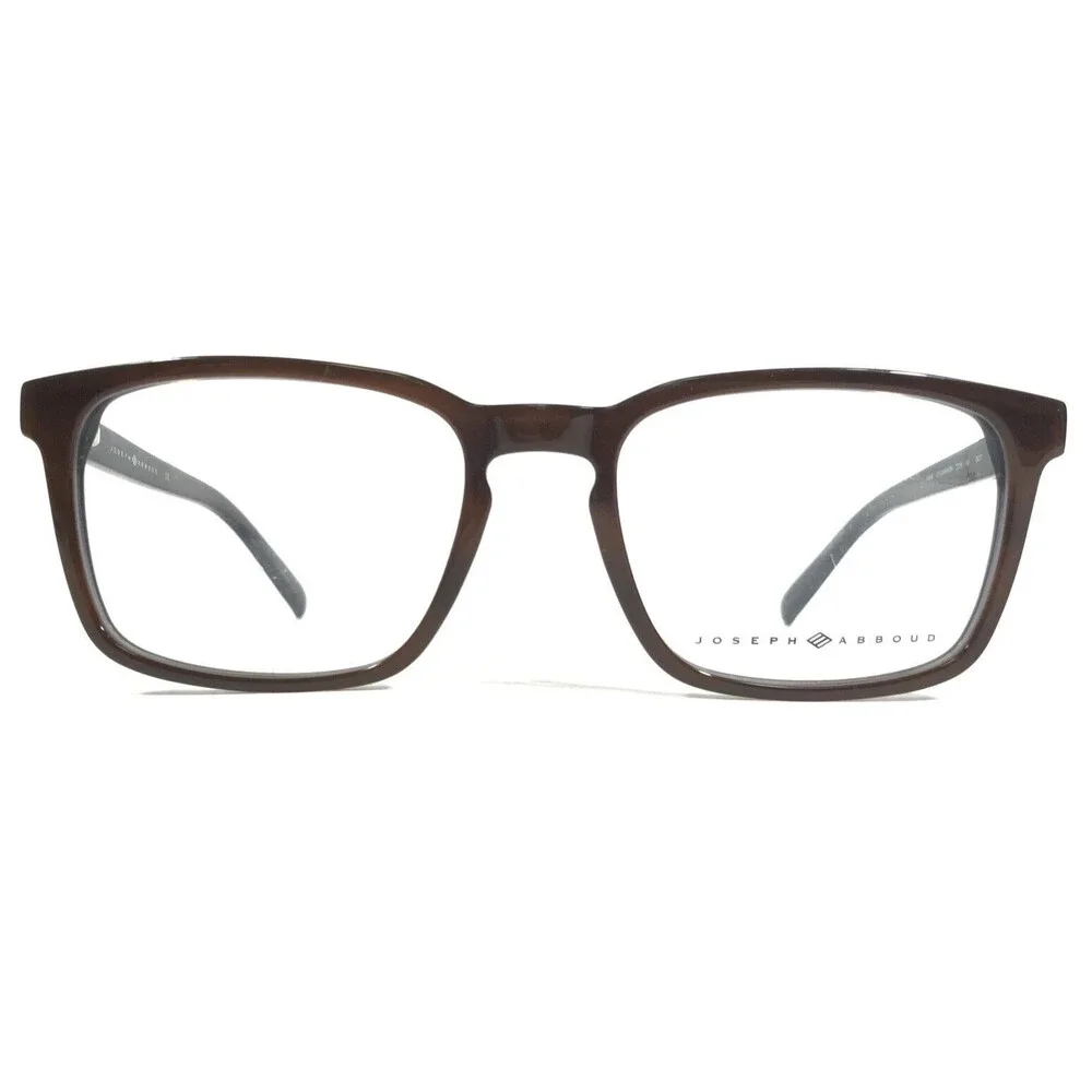 Joseph Abboud Eyeglasses Frames JA4065 210 JAVA HORN Brown Blue Square 53-18-140